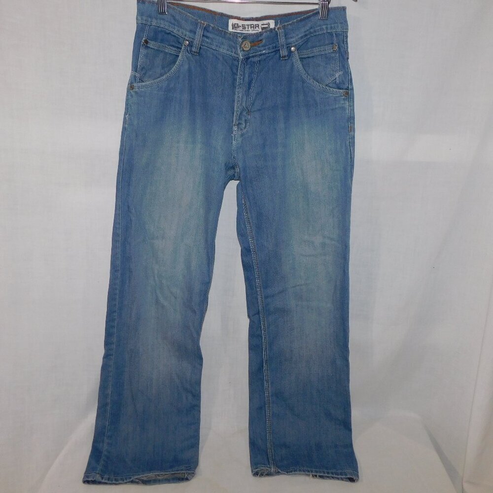 G Star Raw 96 UK Elwood Denim Blue Jeans Mens 34 x 31 *READ